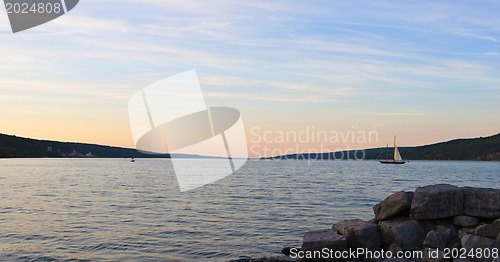 Image of Sunset at Senica lake