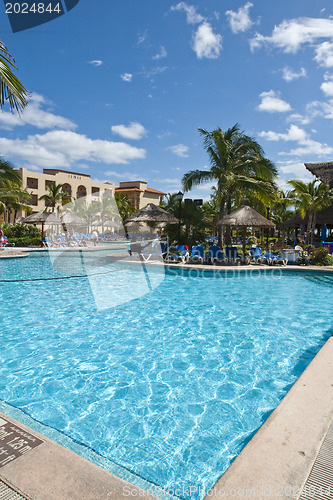 Image of Tropical pool on beautiful day