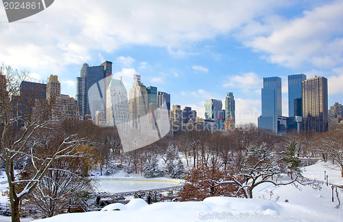 Image of Manhattan. New York City skyline 