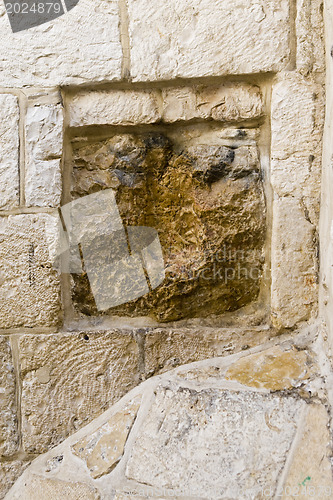 Image of Jesus Hand Imprint - Via Dolorosa, Jerusalem