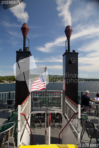 Image of Steam boat at Lake George

