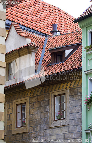 Image of Prague. Red roofs