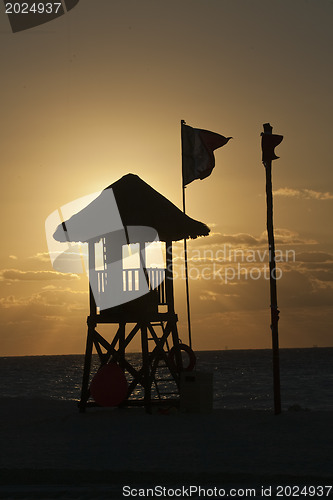 Image of Lifeguard Stand on Maxican Beach