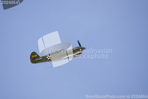 Image of A plane performing in an air show at Jones Beach 