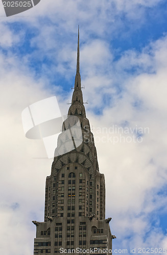 Image of NEW YORK - Apr 29: Chrysler building facade closeup, was the wor