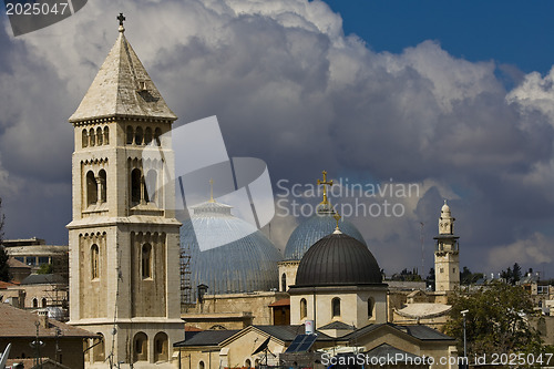 Image of View of the Christian Quarter of the Old City of Jerusalem.