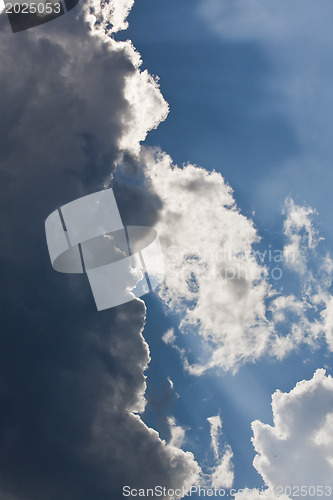 Image of Clouds in the blue sky 