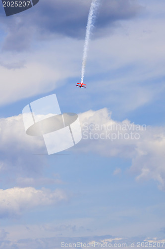 Image of A plane performing in an air show