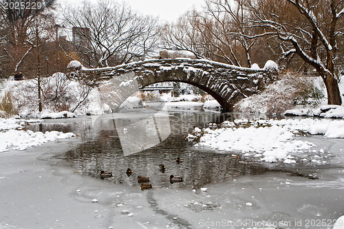 Image of Centtral Park. Gapstow Bridge