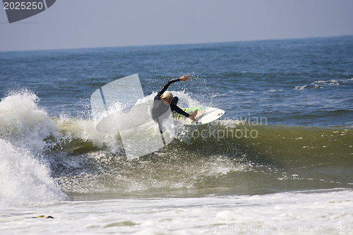 Image of Backlit surfer