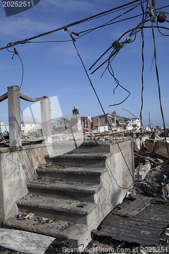 Image of NEW YORK -November12: Destroyed homes during Hurricane Sandy in 