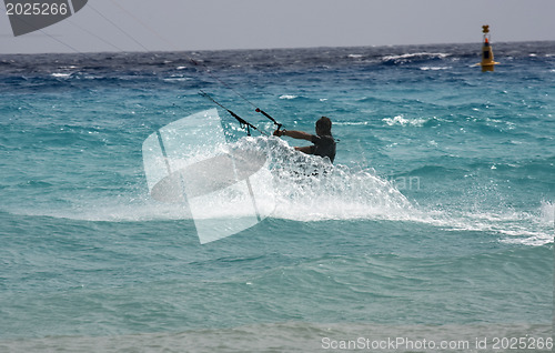 Image of Ready to fly up kite surfer