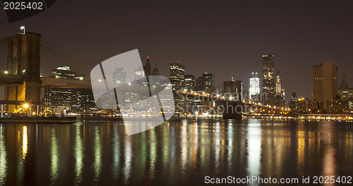 Image of Downtown Manhattan at night