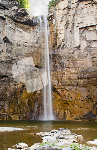 Image of Finger lake region waterfall in the summer