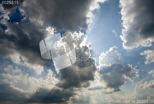 Image of Clouds in the blue sky 