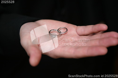 Image of Groom with rings