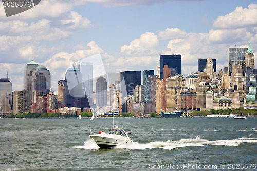 Image of Manhattan. New York City skyline 