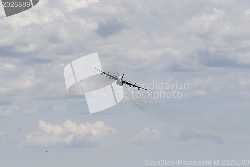 Image of A plane performing in an air show