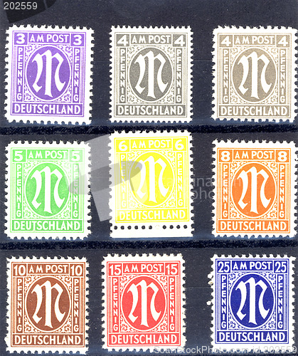 Image of occupation stamps