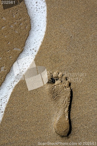 Image of Footstep and Wave