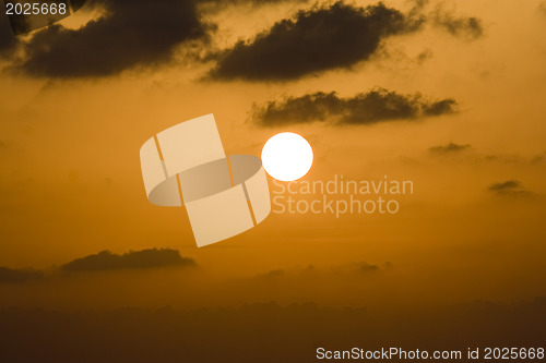 Image of Sunset on a sea