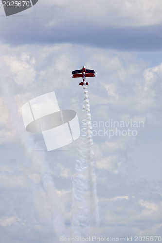 Image of A plane performing in an air show