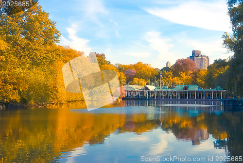 Image of  Center Park NY . Beautiful park in beautiful