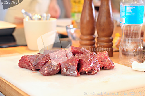 Image of Raw meat on the board