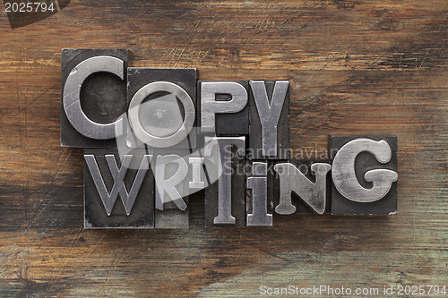 Image of copywriting in metal type blocks