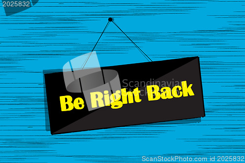 Image of Be right back message