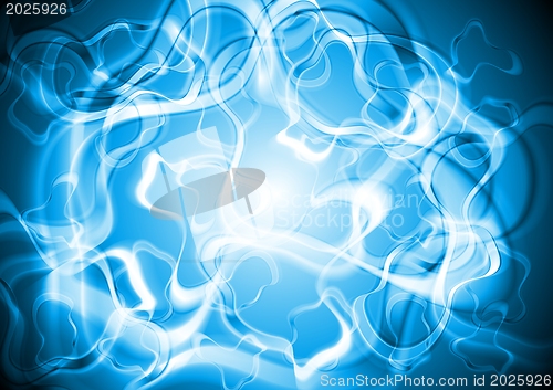 Image of Colourful blue design