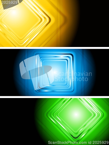 Image of Vector tech banners