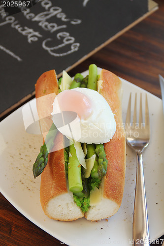 Image of Asparagus And Poached Eggs