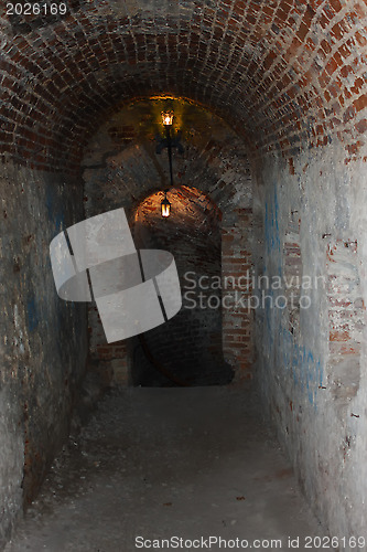 Image of catacombs of the castle in Dubno, Ukraine