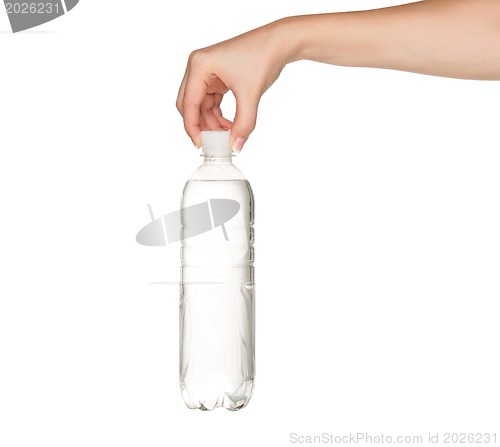 Image of Hand with bottle of water