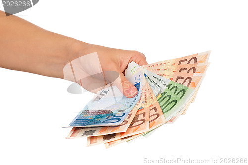 Image of Hand with euro