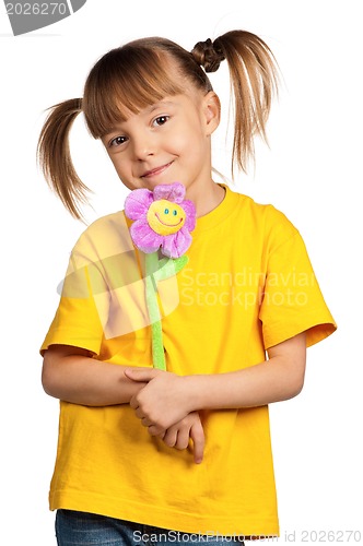 Image of Girl with flower