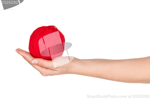 Image of Hand with red ball