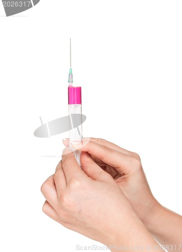 Image of Hand with syringe