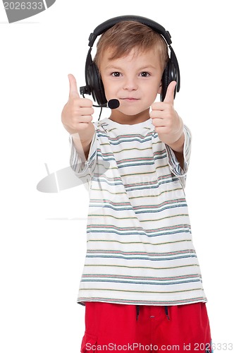 Image of Boy with headphones