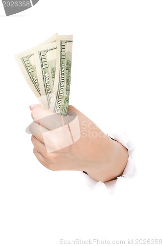 Image of Hand with dollars