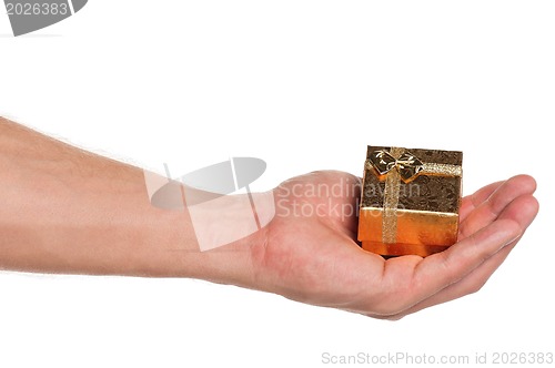 Image of Hand with gift box