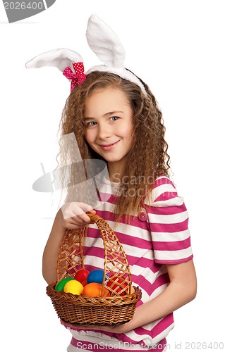 Image of Girl with bunny ears