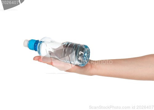 Image of Hand with bottle of water