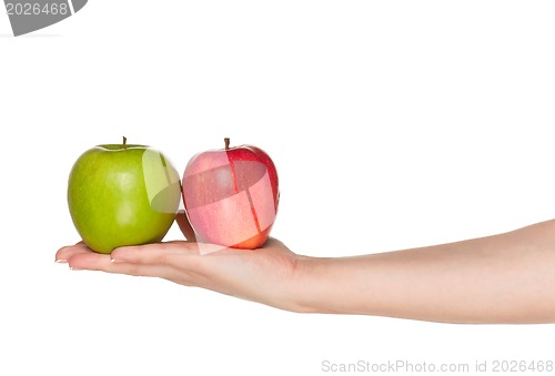 Image of Hand with apple