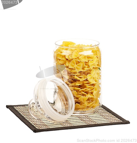 Image of Pasta in glass pot