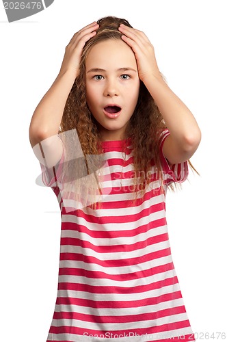 Image of Portrait of emotionally girl