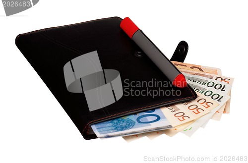 Image of Money and notepad