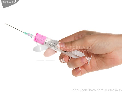 Image of Hand with syringe
