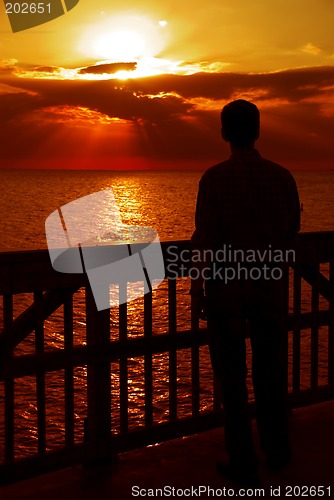 Image of Watching the Sunset, Gulf of Mexico